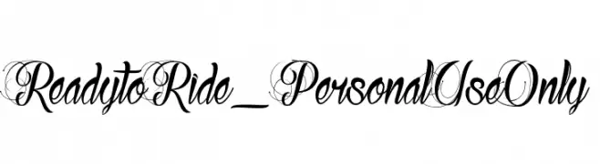 Ready to Ride_PersonalUseOnly  font caratteri gratis