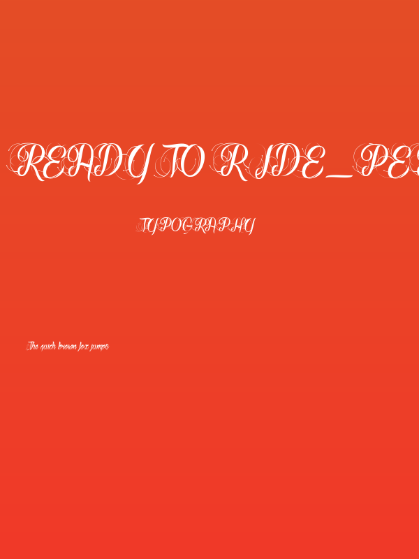 Ready to Ride_PersonalUseOnly Poster