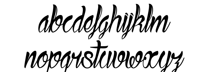 Ready to Ride_PersonalUseOnly Font LOWERCASE