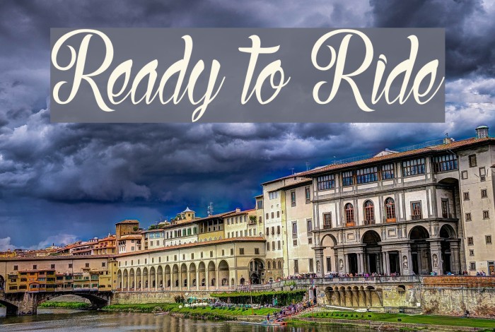 Ready to Ride Font examples