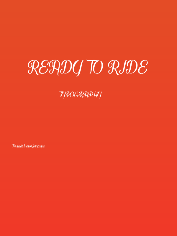 Ready to Ride Poster