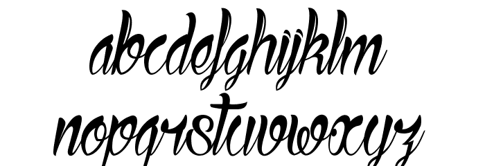 Ready to Ride Font LOWERCASE