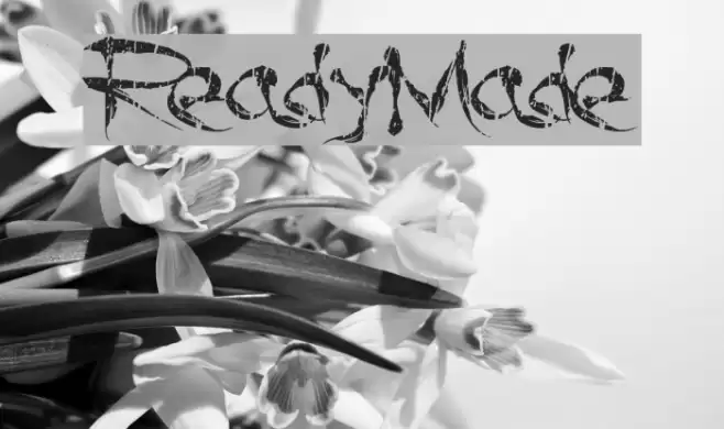 ReadyMade Font examples