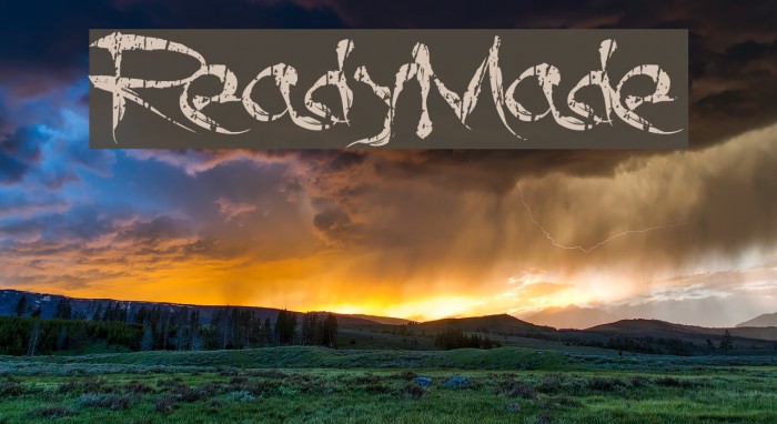 ReadyMade Font examples