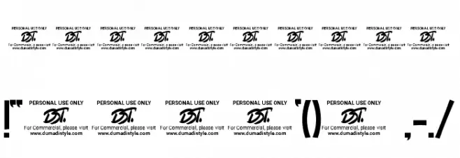 Readzone Font OTHER CHARS