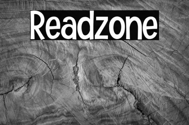 Readzone Font examples
