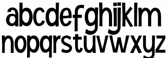 Readzone 字体 小写