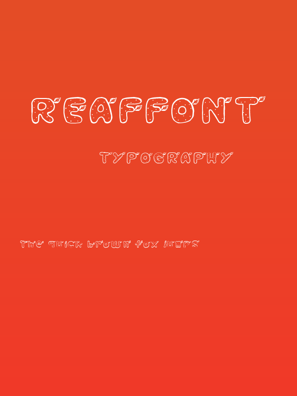 ReafFont Poster