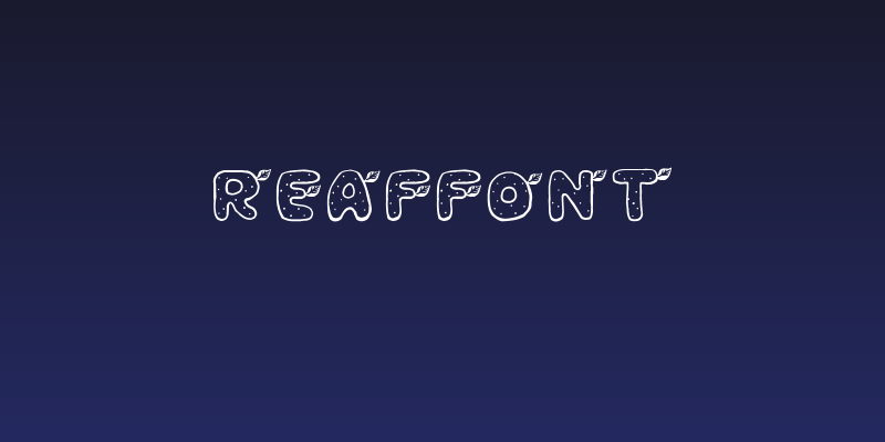 ReafFont Social Header