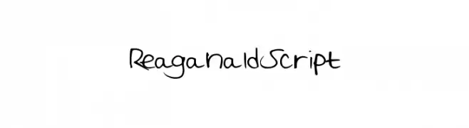 ReaganaldScript  les polices de caractères gratuit tlcharger