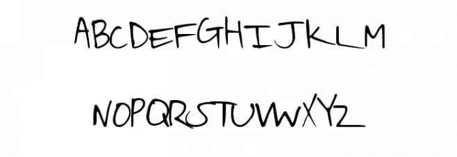 ReaganaldScript Caratteri MAIUSCOLE