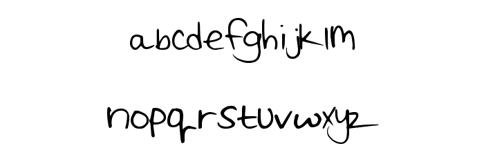 ReaganaldScript Font LOWERCASE