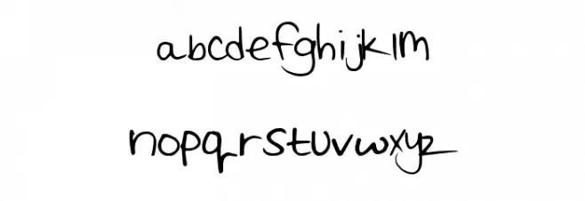 ReaganaldScript 字体 小写