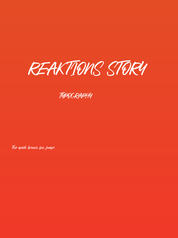 Reaktions Story Poster