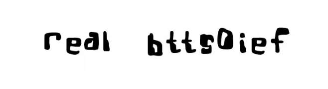 Real Bttsoief  font caratteri gratis