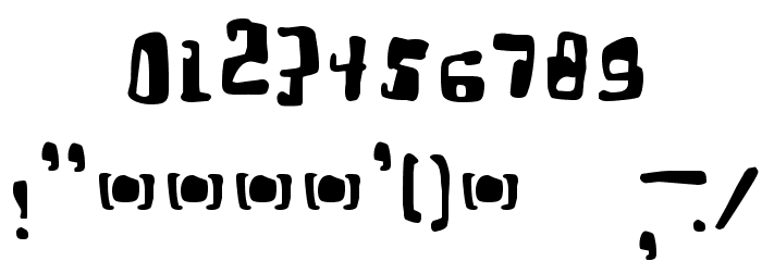 Real Bttsoief Font OTHER CHARS