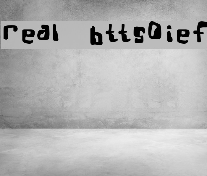 Real Bttsoief Font examples