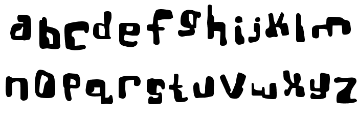 Real Bttsoief Font LOWERCASE