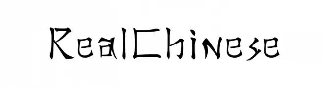 Real Chinese  Frei Schriftart Herunterladen