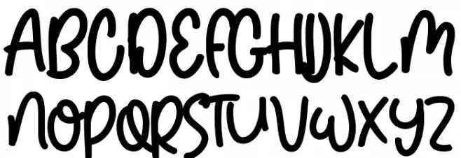 Real Delight Font UPPERCASE