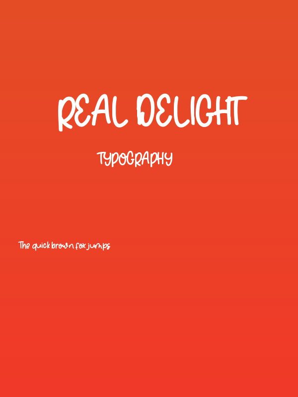 Real Delight Poster