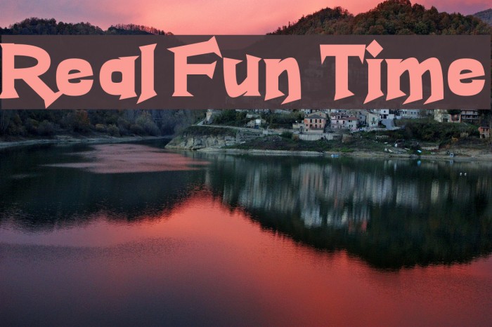Real Fun Time Font examples