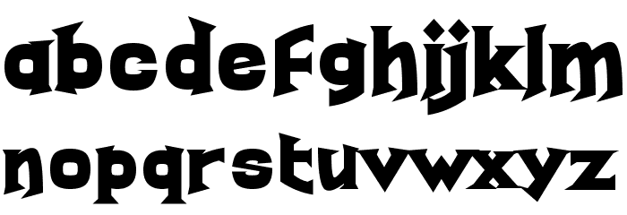 Real Fun Time Font LOWERCASE