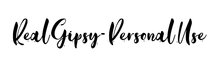 Real Gipsy - Personal Use  Free Fonts Download