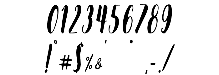 Real Gipsy - Personal Use Font OTHER CHARS