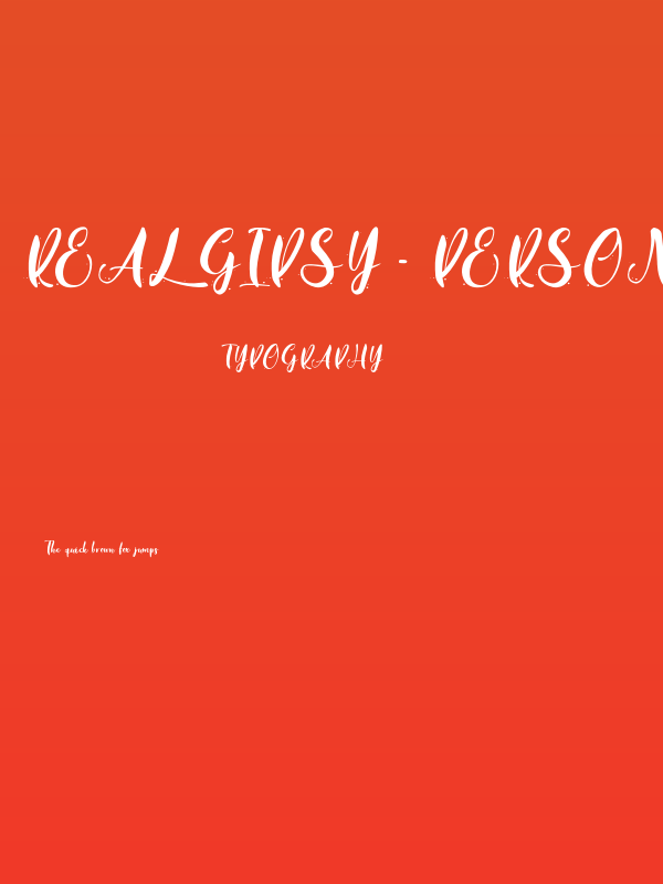 Real Gipsy - Personal Use Poster