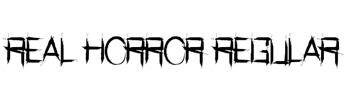 Real Horror Regular  font caratteri gratis