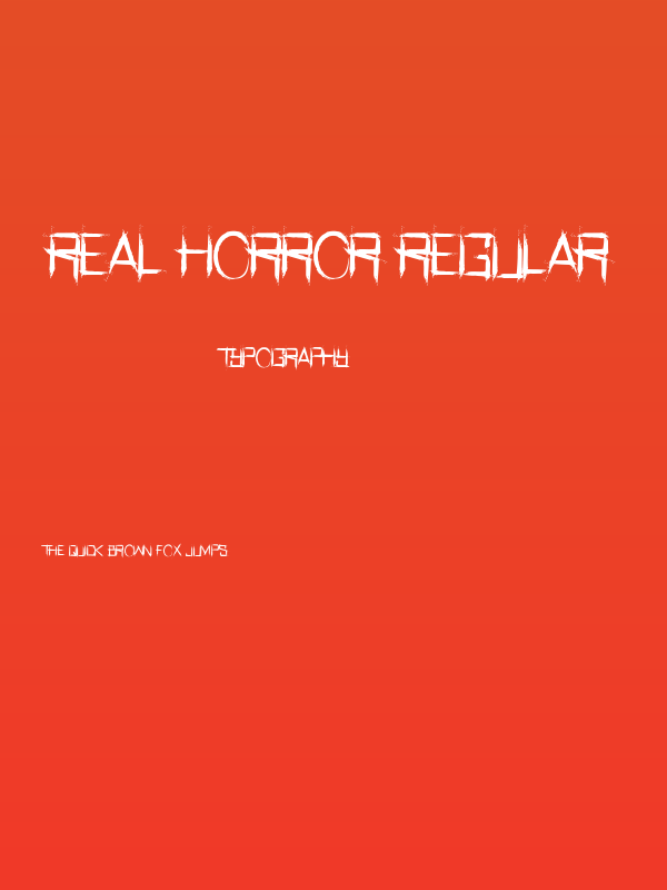 Real Horror Regular Poster