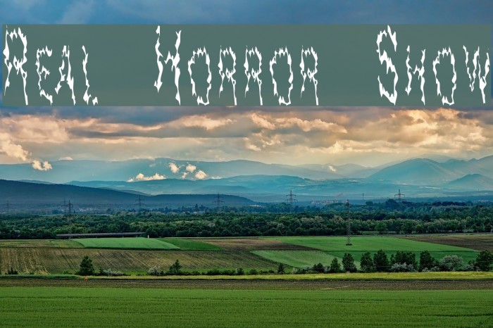 Real Horror Show Font examples