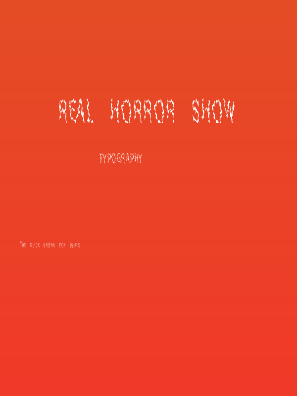 Real Horror Show Poster