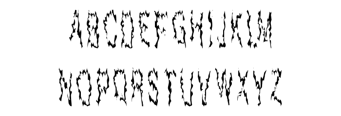 Real Horror Show Font LOWERCASE