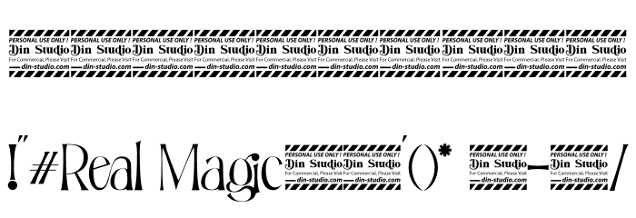 Real Magic Personal Use Font OTHER CHARS