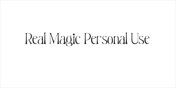 Real Magic Personal Use Logo