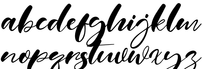 Real Miami Font LOWERCASE