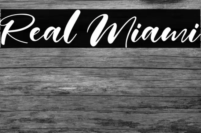 Real Miami Font examples