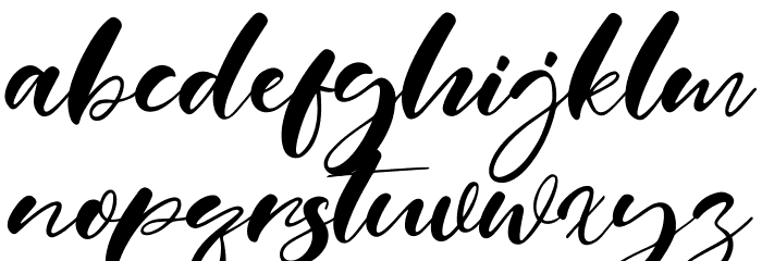 Real Miami Font LOWERCASE