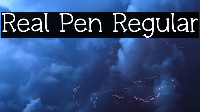 Real Pen Regular Example 1