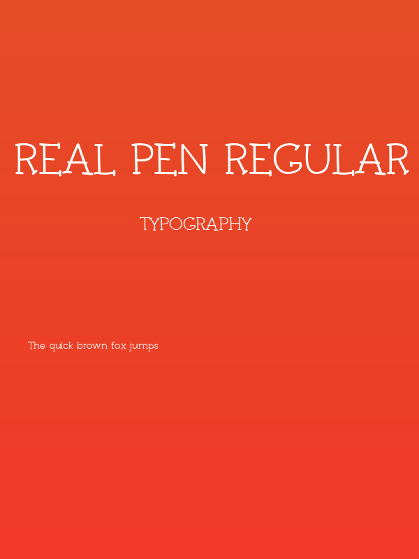 Real Pen Regular Poster