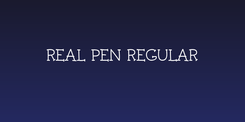 Real Pen Regular Social Header