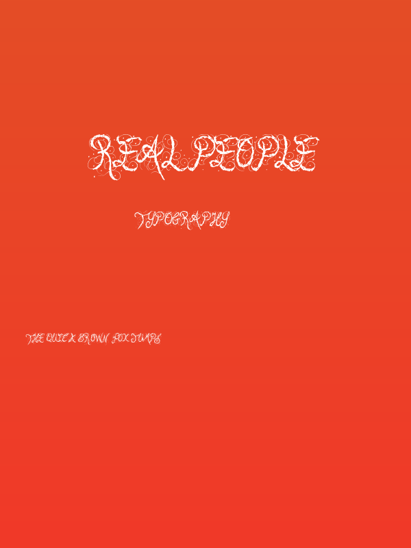 Real People Poster