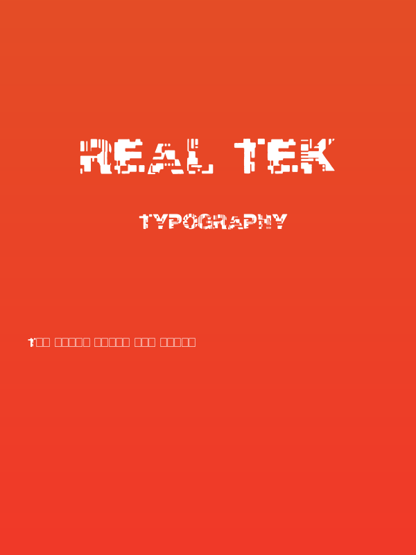 Real Tek Poster