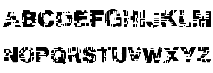 Real Tek Font LOWERCASE