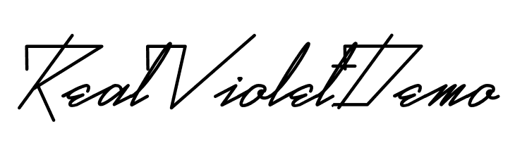 Real Violet Demo  Fuentes Gratis Descargar