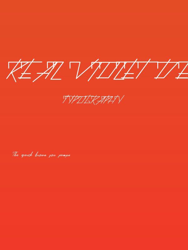 Real Violet Demo Poster