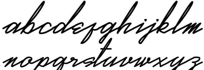 Real Violet Demo Font LOWERCASE