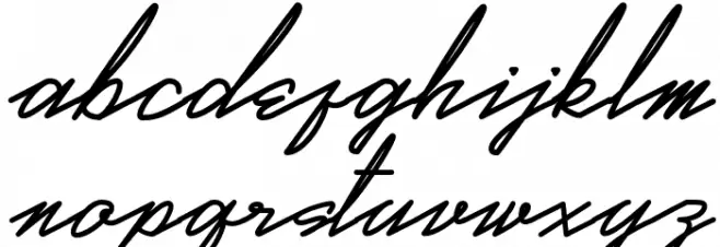Real Violet Demo Font LOWERCASE
